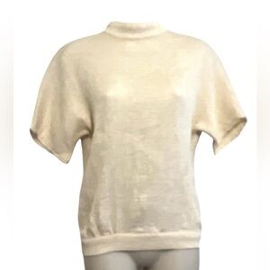 Handuoya Women's‎ Open Back Top, Color Beige, 100% Polyester Fiber, Size Medium
